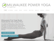 Tablet Screenshot of milwaukeepoweryoga.com